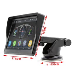 7''Car MP5 Bluetooth 5.0 GPS Navigation Mirrorlink WiFi with Carplay Android Auto Portable Stereo Radio for Automobile