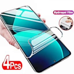 4PCS Clear Hydrogel Film For Xiaomi Redmi Note 15 Pro 14 13 12 11 10 Screen Protector Redmi 15C 14C 13C 10 9 10T 9S Phone Film