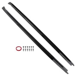 Side Skirt Extension Lip for BMW F15 X5 F85 X5M F16 X6 F86 X6M 15-19 ABS Plastic