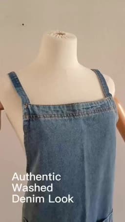 Denim Apron Cotton Korean Canvas Antifouling Home Cleaning Kitchen Cooking Work Clothes Barber Apron Leisure Gardening Baking