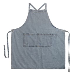 Denim Apron Cotton Korean Canvas Antifouling Home Cleaning Kitchen Cooking Work Clothes Barber Apron Leisure Gardening Baking