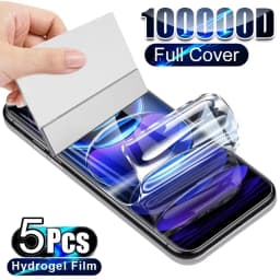 5PCS Clear Hydrogel Film For Xiaomi Redmi Note 15 14 13 12 11 10 Pro 10T 15C 14C 13C 9S Screen Protector Redmi 10 9 Phone Film