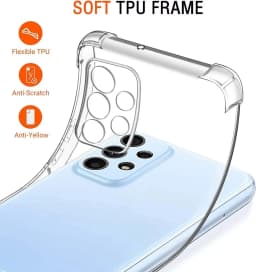 Shockproof Clear Case For Samsung Galaxy S25 Ultra S24 S23 FE S22 A56 5G A36 A26 A16 A55 A54 A35 A25 A15 A34 A33 A53 A13 Cover