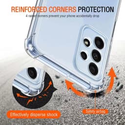 Shockproof Clear Case For Samsung Galaxy S25 Ultra S24 S23 FE S22 A56 5G A36 A26 A16 A55 A54 A35 A25 A15 A34 A33 A53 A13 Cover