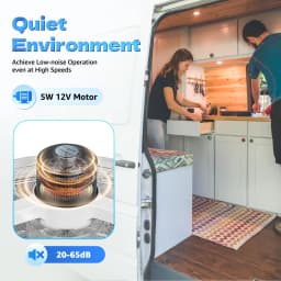12V Skylight RV Ventilation Fan Caravan Ventilation Vent Fan With LED Light 280x280mm For RVs And Recreational Vehicles