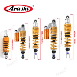 Arashi Rear Shock Absorber Nitrogen Air Shock Suspension For HONDA For YAMAHA For SUZUKI 425mm / 365 / 360 / 330 / 315 / 305mm