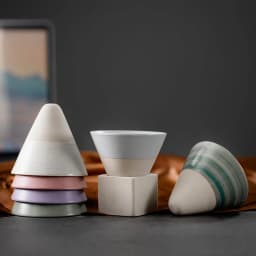 1pc Retro Japanese Triangular Cone Shape Pottery Tea Coffee Cup Pull Ceramic Mug Rough Latte Porcelain Cup For Home Office
