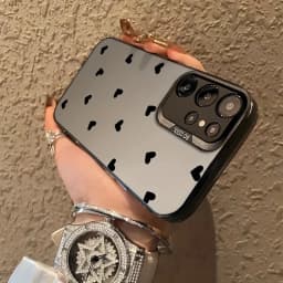 Love Heart Pattern Hard Case For Samsung S25 Ultra S23 FE S22 S24 A55 5G A56 A54 A24 A53 A52S A36 A35 A34 A25 A16 A15 Case Cover