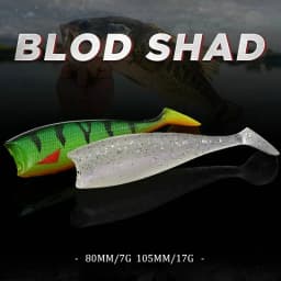 80mm 105mm Soft Fishing Lure Jighead Black Tail Minnow Artificial Silicone Bait Saltwater Sea Bass Swimbait Gear