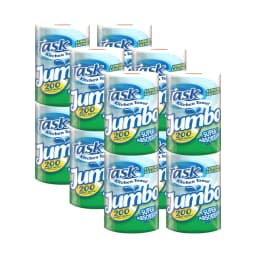 Task Jumbo Kitchen Towel 200 Sheet Roll Super Absorbent Longer Lasting