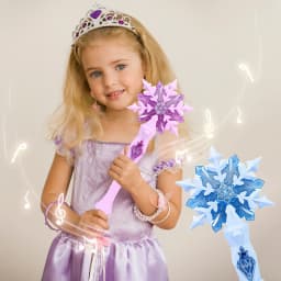 Dreamy fairy snowflake wand, sparkling magic wand, girl's dream dressing toy, as a birthday gift, holiday gift, Christmas gift