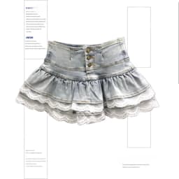 Women's Blue Black Riveted Belt Denim Skirt Y2K Harajuku High Street Fashion 90s Sexy A-line Mini Skirt Summer Clothing 2026 New