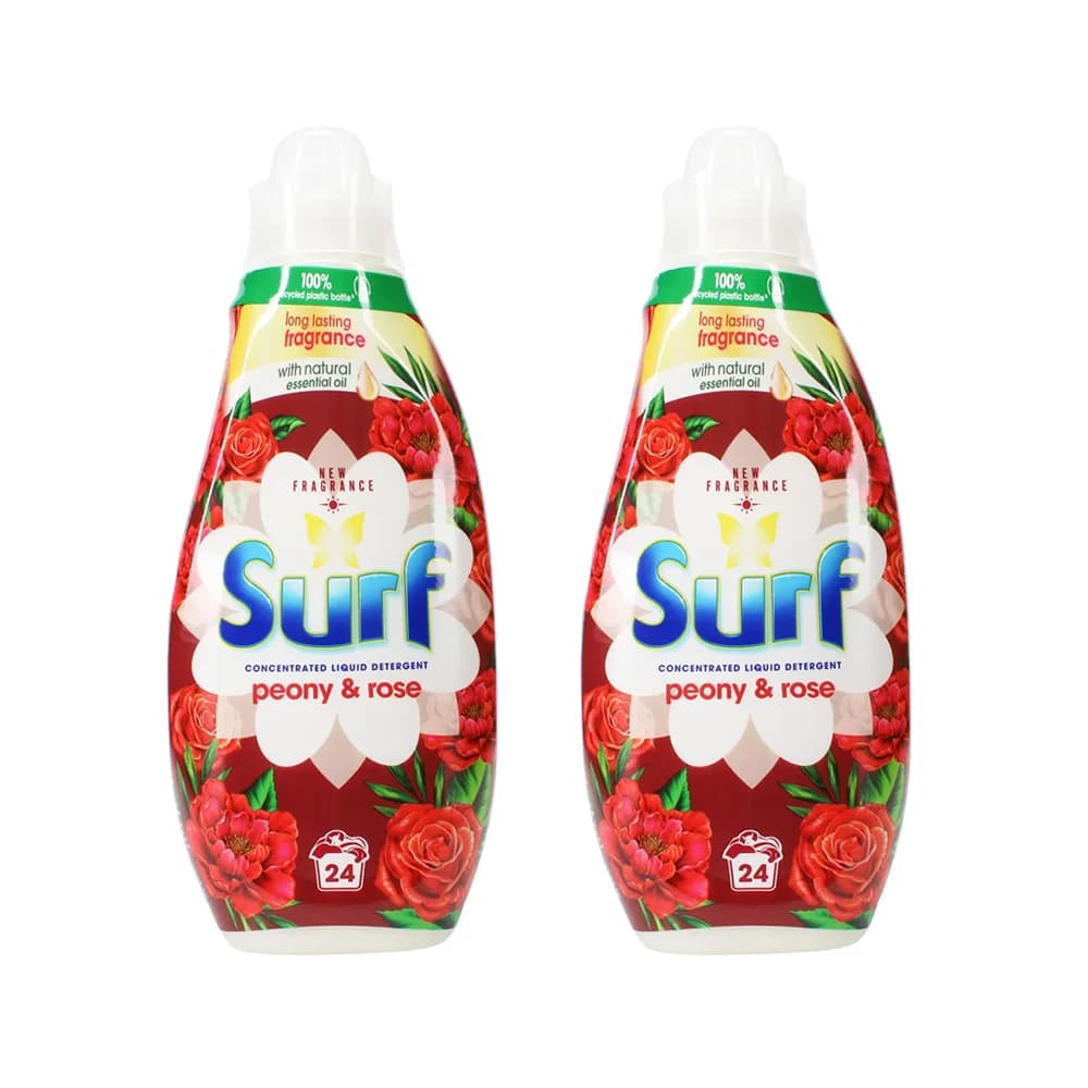 Surf Peony & Rose Concentrated Liquid Laundry Detergent 648ml 24 Washes