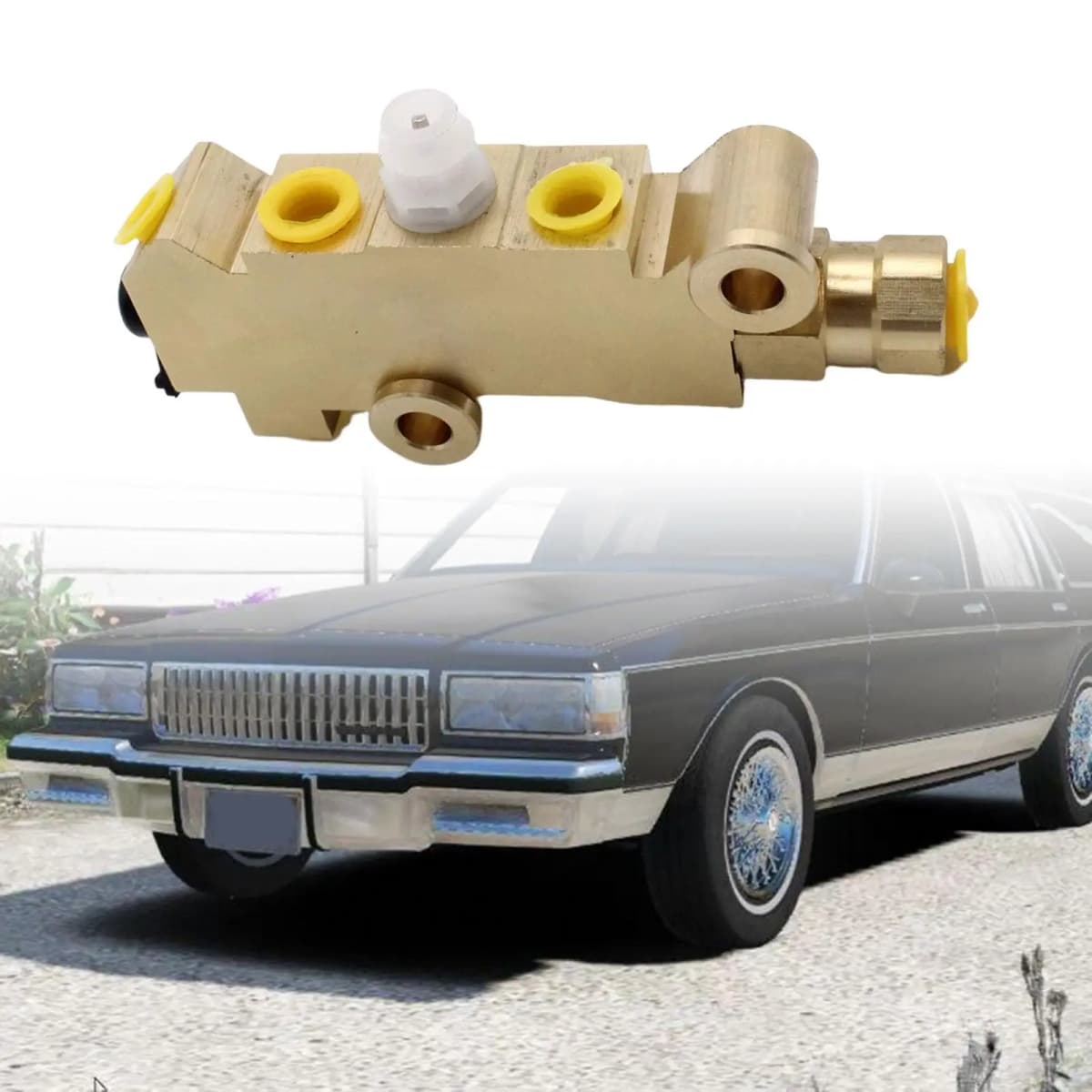 Proportioning Valve Aluminum Copper Replacement Disc Drum Brake Valve for Chevrolet GMC 1978-1987 Trucks
