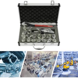 High Precision 0.015mm ER32 Spring Collet Set 19pcs 2-20mm W/Chuck & Wrench for MT2 Tailstock Milling Drilling Portable Case