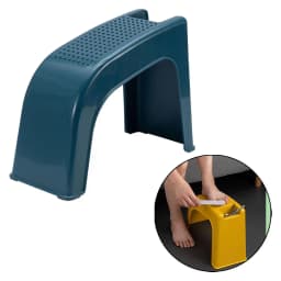 Home Bathroom Shower Foot Rest Stand with LED Light Non Slip Plastic Stool for Trimming Toenails