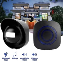 Wireless Entry Door Bell Welcome Motion Sensor with 38 Chimes 200M For Shop Entry Company Security Protection Alarm Doorbell