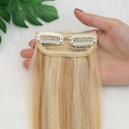 Invisible Clip in Hair Pieces for Women Instant Volume & Length with Mini Seamless Clips Natural Looking Undetectable Hair Pads