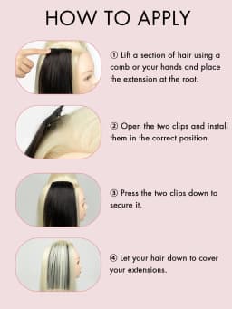 Invisible Clip in Hair Pieces for Women Instant Volume & Length with Mini Seamless Clips Natural Looking Undetectable Hair Pads