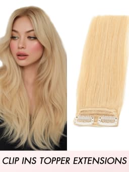Invisible Clip in Hair Pieces for Women Instant Volume & Length with Mini Seamless Clips Natural Looking Undetectable Hair Pads