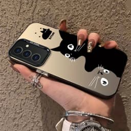 For Samsung Galaxy S25 Ultra Case Samsung S24 S24Ultra S22 S23 FE S 25 Case IMD Black Long Snake Animal Pattern Hard Phone Cover