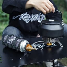 Card Type Gas Tank Adapter with Fixed Anti Roll Bracket Camping Furnace Converter Multifunctional Camping Accessories