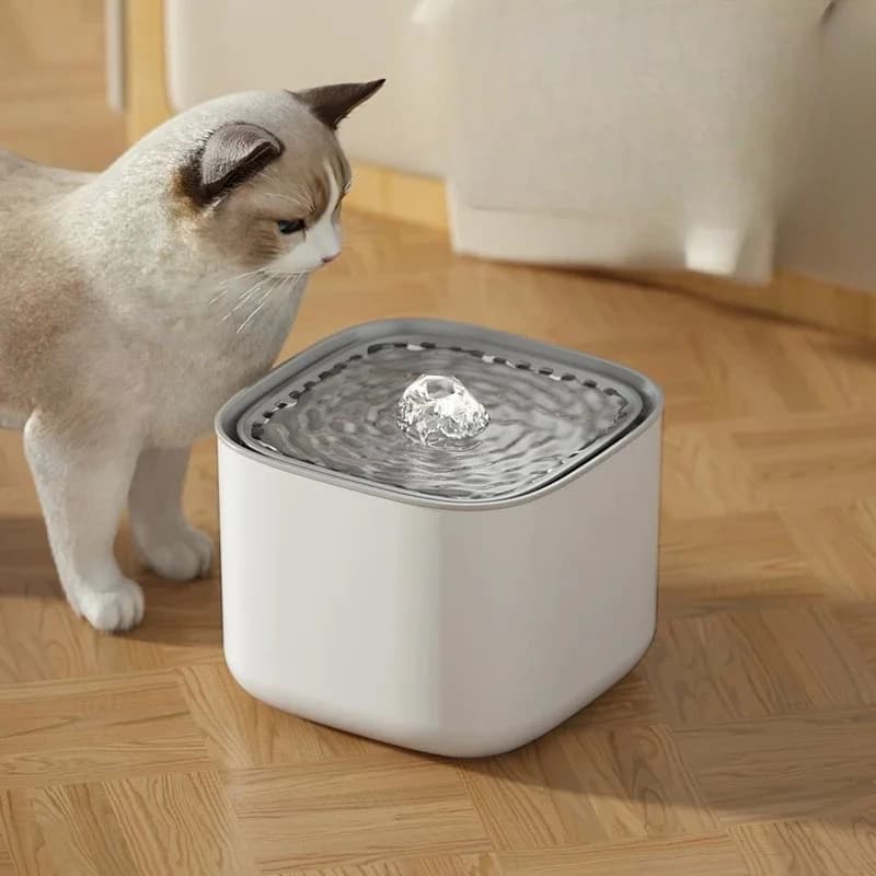 3L Large Capacity Pet Water Fountain, Automatic Circulating Filter Water Dispenser for Dogs & Cats with USB Port