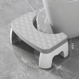 Waterproof Toilet Squat Stool, Non-Slip Foot Stool for Pregnant Women, Kids, Adults & Elderly