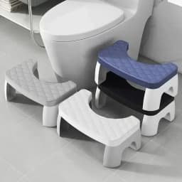 Waterproof Toilet Squat Stool, Non-Slip Foot Stool for Pregnant Women, Kids, Adults & Elderly