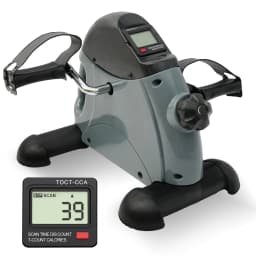 Mini Pedal Exercise Bike Under Desk Bicycle Trainer Fitness Cycling Portable LCD Display Arm Leg Fitness Equipment Home Office