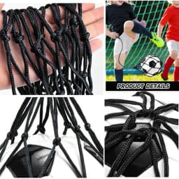 Football Kick Trainer Fits Ball Size 3 4 5 Soccer Return Trainer Net Soccer Ball Trainer Net for Youth Adults Training Equipment