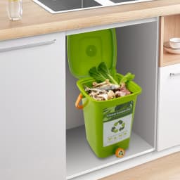 Compost Bins Kitchen Compost Bin Compost Container Large Capacity Compost Container Double Cover 10L/15L/20L
