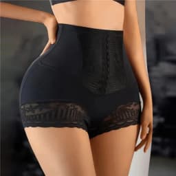 Women's High Waist Lace Tummy Control Shorts, Slimming Hip Lifting Shapewear Underwear