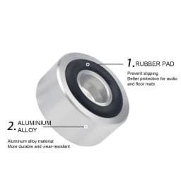4 Pcs HIFI Speaker Spikes Stand Feet Pad Anti-Slip Shock Absorbing Foot Pad Speaker Fixing Feet Pad for Speakers CD Amplifier