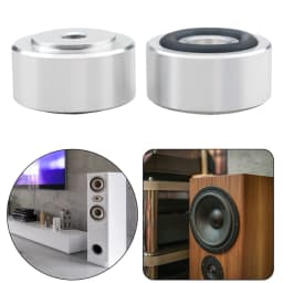 4 Pcs HIFI Speaker Spikes Stand Feet Pad Anti-Slip Shock Absorbing Foot Pad Speaker Fixing Feet Pad for Speakers CD Amplifier