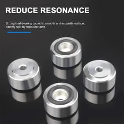 4 Pcs HIFI Speaker Spikes Stand Feet Pad Anti-Slip Shock Absorbing Foot Pad Speaker Fixing Feet Pad for Speakers CD Amplifier