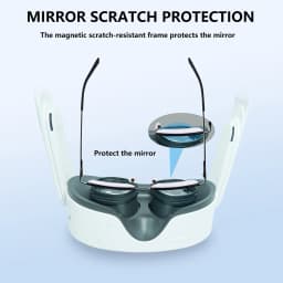 For Meta Quest 3S VR Glasses Glasses Spacer Protector Anti-Scratch Glasses Frame Magnetic Lens Protector Ring VR Accessories