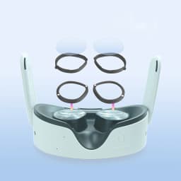 For Meta Quest 3S VR Glasses Glasses Spacer Protector Anti-Scratch Glasses Frame Magnetic Lens Protector Ring VR Accessories