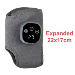 Electric Ankle Massager with Heat & Vibration 4 Heating Levels 3 Modes Infrared Hot Compress Brace
