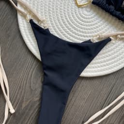 2026 Solid Color White Bikini Women Suit Low Waist Lace-up Swimsuit Two-piece Set swimwear women bathing suit купальник