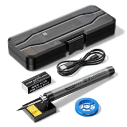 USB Wireless Digital Electric Soldering Iron Kit Cordless Adjustable Temperature 300-450℃ Smart Welding Solder Tool