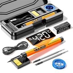 USB Wireless Digital Electric Soldering Iron Kit Cordless Adjustable Temperature 300-450℃ Smart Welding Solder Tool