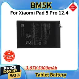 High Quality for Xiaomi Pad 5 Pro 12.4 Brand New BM5K Replacement Tablet Battery 3.87V 5000mAh