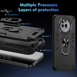 LVIMP For NOTHING Phone 3A PRO Fusion Magnetic Ring Stand Funda For NOTHING Phone 3APro 2A 2024 3 A Pro Armor Case Cover