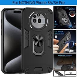 LVIMP For NOTHING Phone 3A PRO Fusion Magnetic Ring Stand Funda For NOTHING Phone 3APro 2A 2024 3 A Pro Armor Case Cover