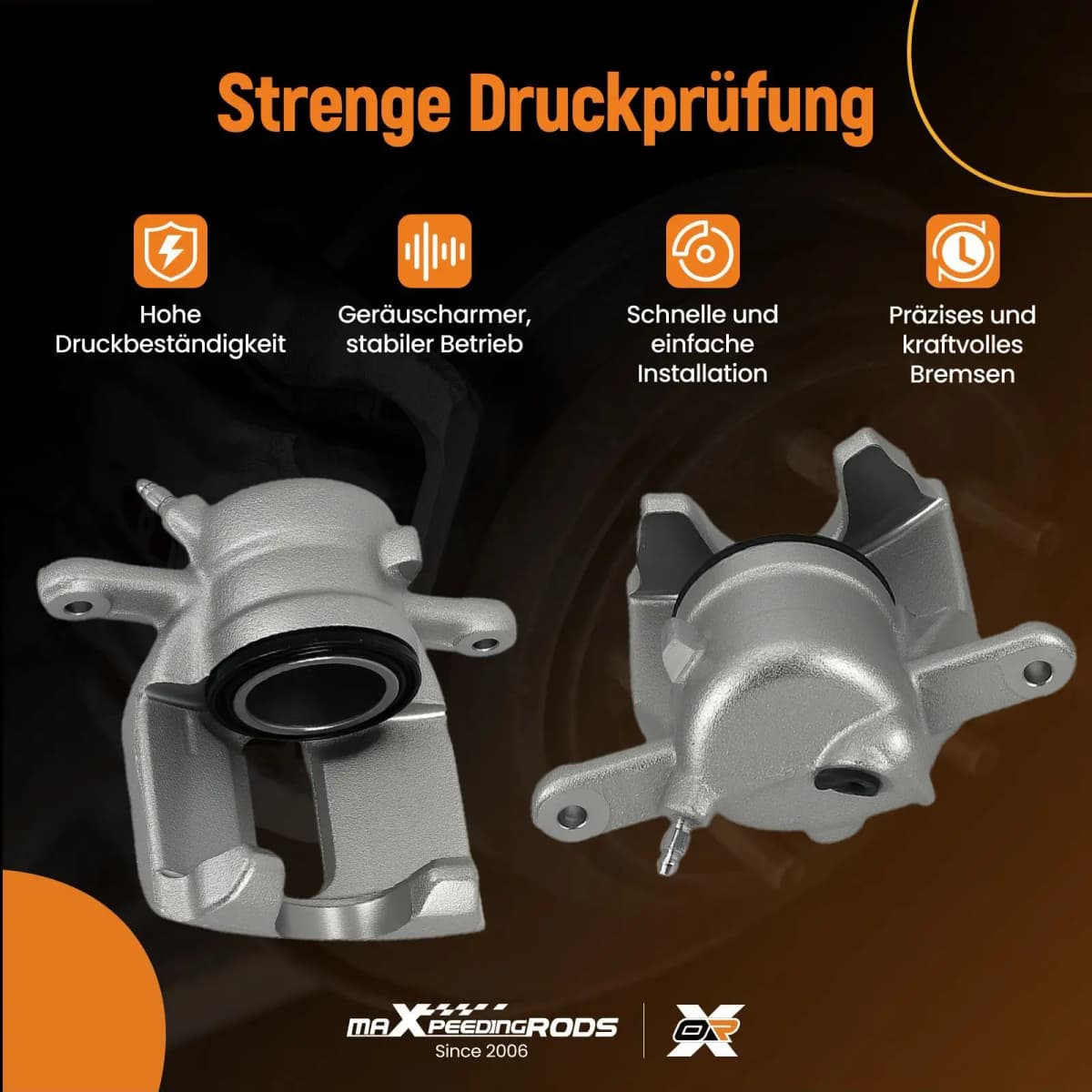 Pair Front Brake Caliper for Mercedes Citan Renault Kangoo Captur 4154200283
