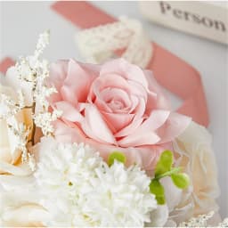 Holding Flowers Artificial Natural Rose Wedding Bouquet With Silk Satin Ribbon Pink White Champagne Bridesmaid Bridal Party