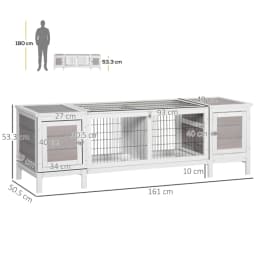 PINGGO Wooden Cabin with A Detachable Chassis To Ensure Ventilation and Dryness, Suitable for Small Animals