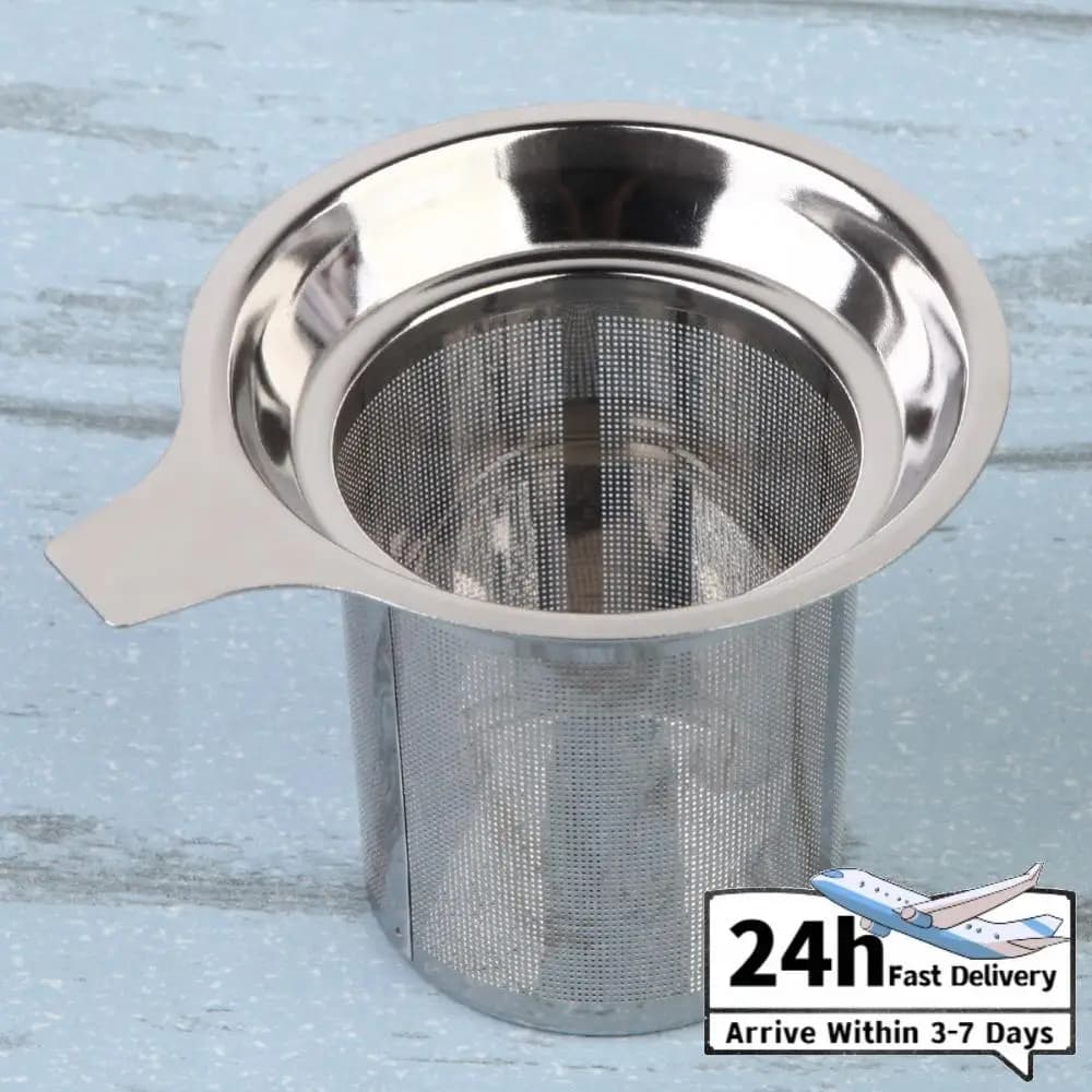 Stainless Steel Mesh Hotel Teacup Food Grade Tea Leaf Spice Filter Multi-function Non-toxic Eco-friendly for Mug Cup and Pitcher