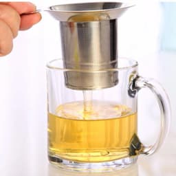 Stainless Steel Mesh Hotel Teacup Food Grade Tea Leaf Spice Filter Multi-function Non-toxic Eco-friendly for Mug Cup and Pitcher